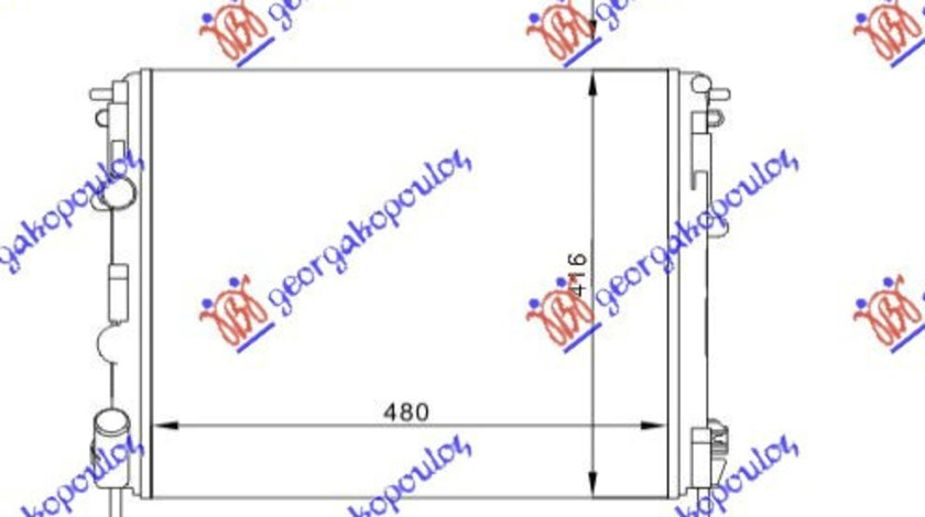 Radiator Apa - Renault Clio 1998 , 7700428082