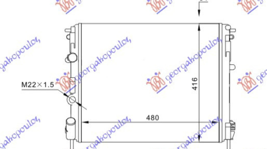 Radiator Apa - Renault Clio 1998 , 8200049080