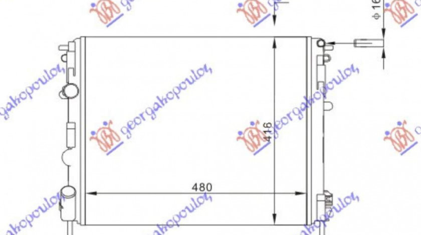 Radiator Apa - Renault Clio 2001 , 7700430784