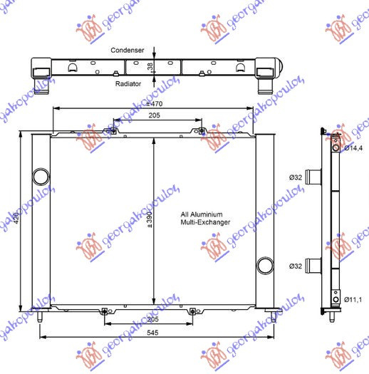 Radiator Apa - Renault Clio 2001 , 8200742598