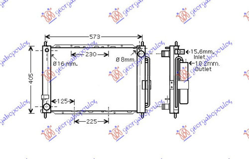 Radiator Apa - Renault Clio 2006 , 8200221498