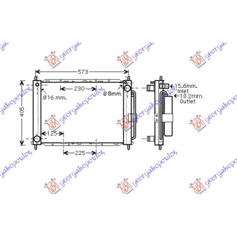 Radiator Apa - Renault Clio 2009 , 8200134606