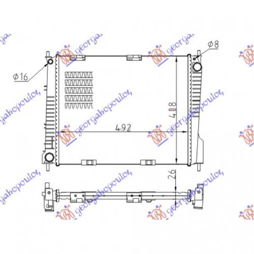 Radiator Apa - Renault Clio 2009 , 8200468931