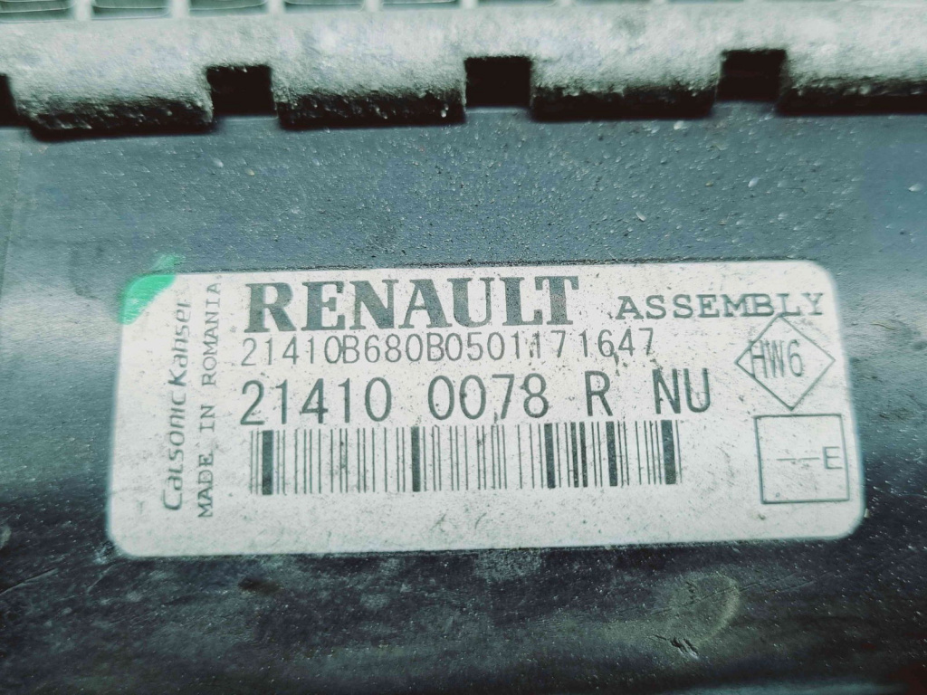 Radiator apa Renault Clio 4 [Fabr 2012-prezent] 214100078R 1.2 TCE H5F408 85KW / 116CP