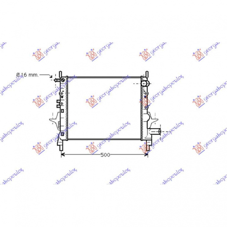 Radiator Apa - Renault Espace 1992 , 7701.045.410