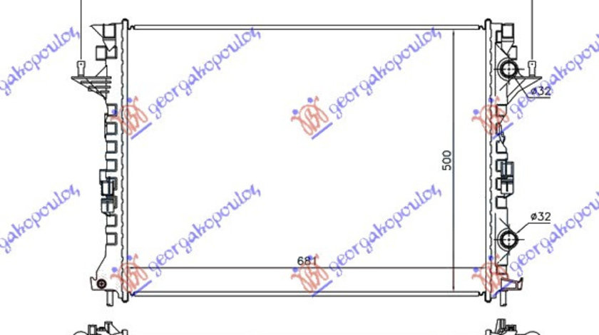 Radiator Apa - Renault Espace 2003 , 8200433512