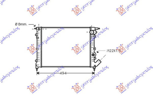 Radiator Apa - Renault Express 1992 , 6006000709