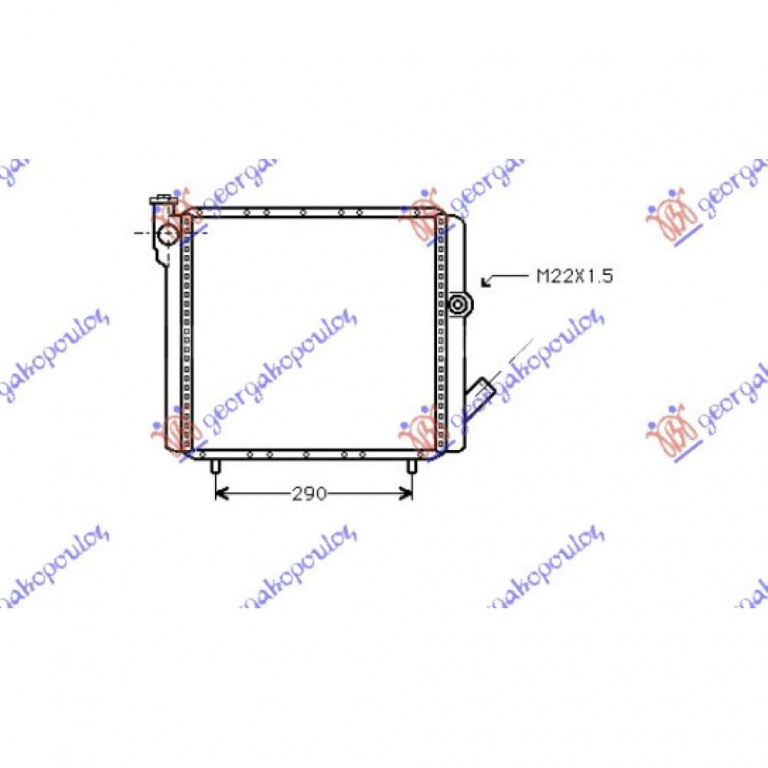 Radiator Apa - Renault Express 1995 , 7700773700