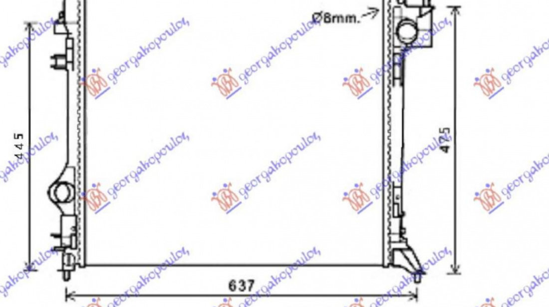 Radiator Apa - Renault Kadjar 2015 , 21410-4ed1a