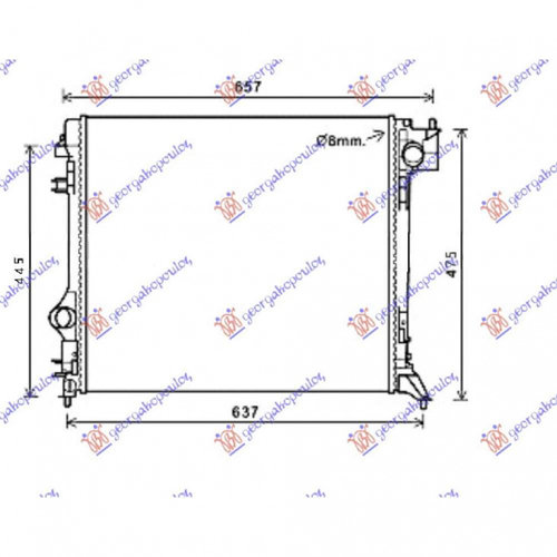 Radiator Apa - Renault Kadjar 2015 , 21410-4ed1a