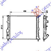 Radiator Apa - Renault Kangoo 1998 , 7700314382