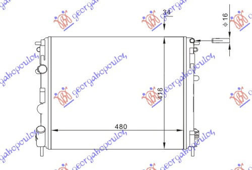 Radiator Apa - Renault Kangoo 1998 , 7700430784