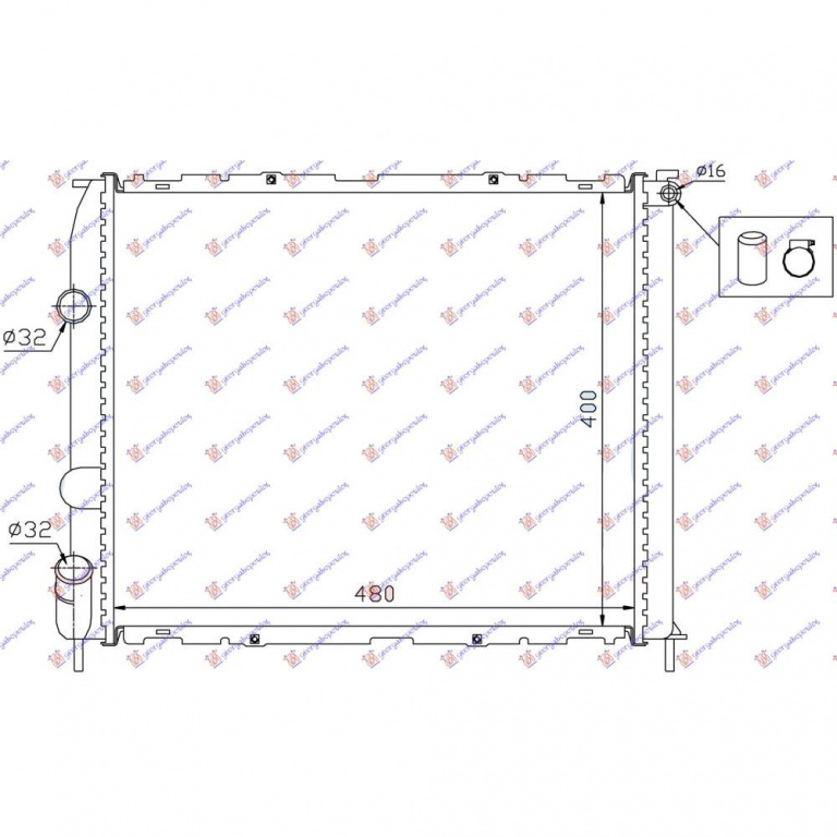 Radiator Apa - Renault Kangoo 2003 , 8200049077