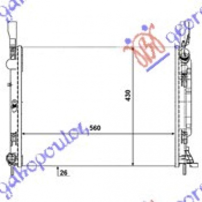 Radiator Apa - Renault Kangoo 2013 , 8200455801