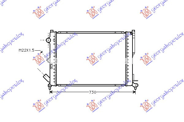 Radiator Apa - Renault Laguna 1994 , 7701038219