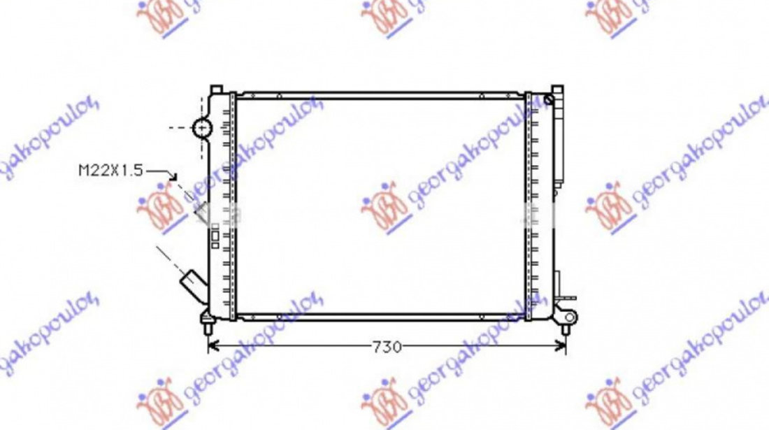 Radiator Apa - Renault Laguna 1998 , 7701038219