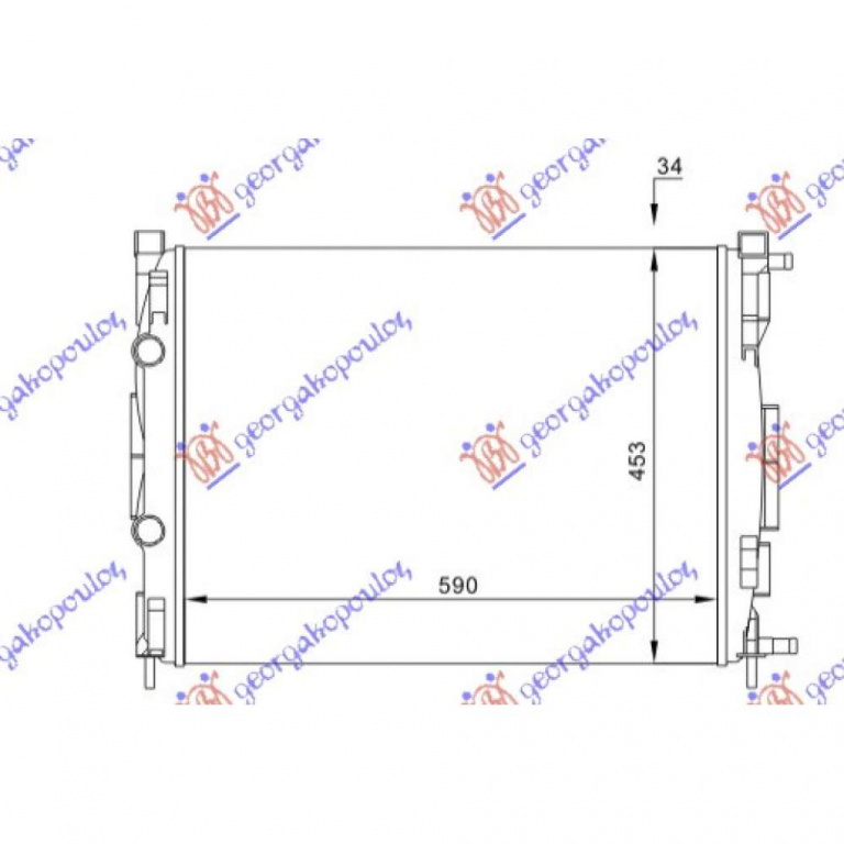 Radiator Apa - Renault Megane Cabrio 2006 , 8200115541