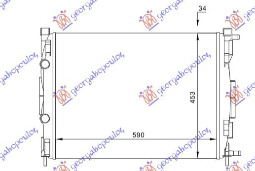 Radiator Apa - Renault Megane Sdn-H/B-L/B 2002 , 8200115542