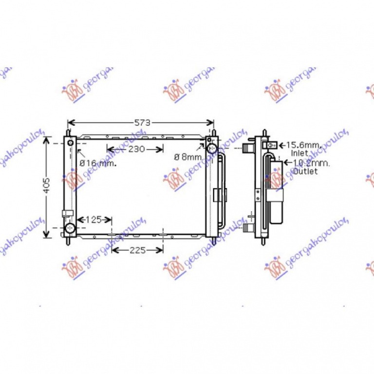 Radiator Apa - Renault Modus 2008 , 21410ax600
