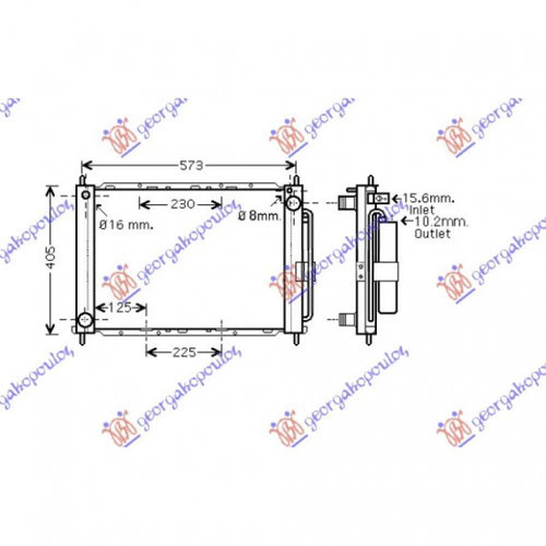 Radiator Apa - Renault Modus 2008 , 8200221498