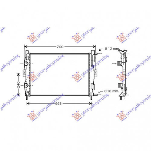 Radiator Apa - Renault Scenic 2003 , 8200115541