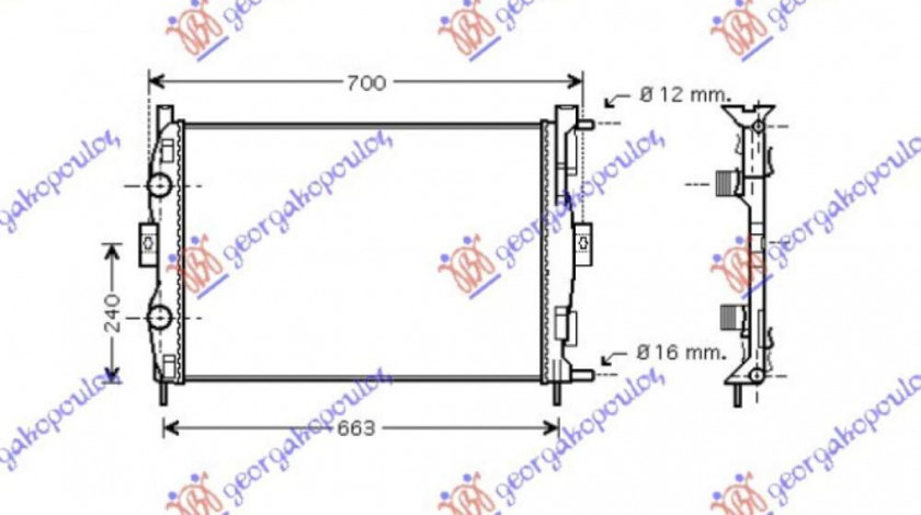 Radiator Apa - Renault Scenic 2003 , 8200115541