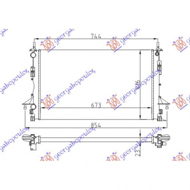 Radiator Apa - Renault Scenic/Grand Scenic 2012 , 214100017r