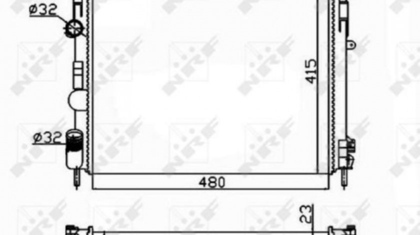 Radiator apa Renault SYMBOL I (LB0/1/2_) 1998-2016 #2 01093078