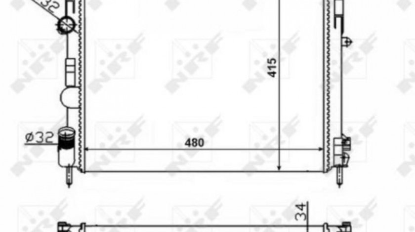 Radiator apa Renault SYMBOL II (LU1/2_) 2008-2016 #2 01093074