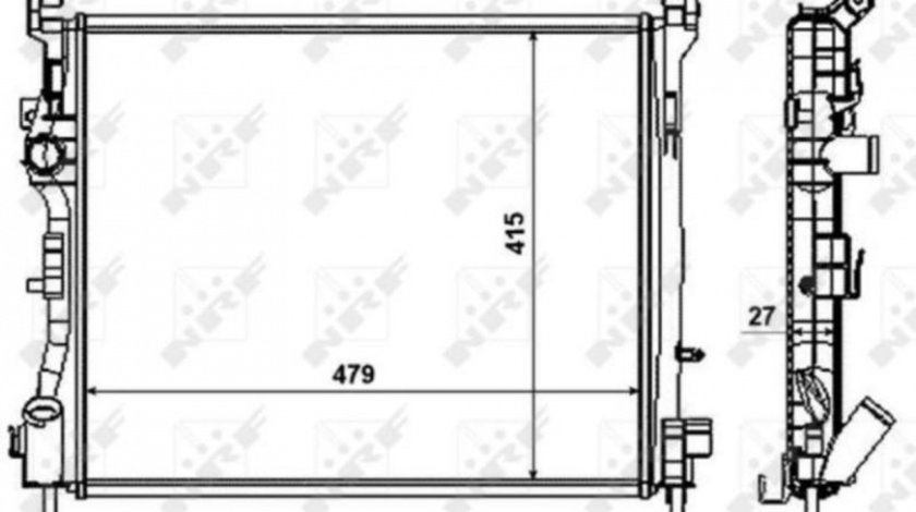 Radiator apa Renault SYMBOL II (LU1/2_) 2008-2016 #3 01093091