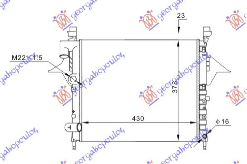 Radiator Apa - Renault Twingo 1992 , 7701036152