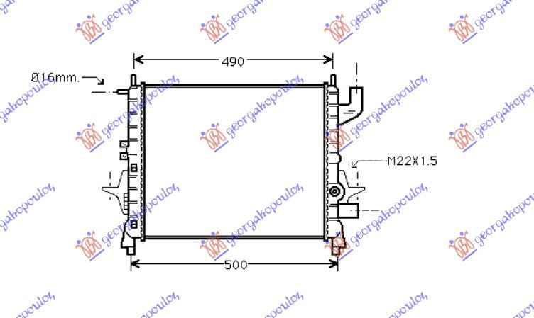 Radiator Apa - Renault Twingo 1998 , 7701045211