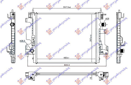 Radiator Apa - Renault Twingo 2014 , 4535000103
