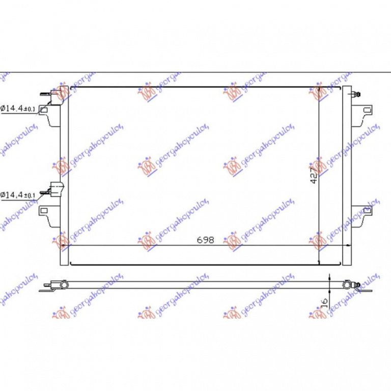Radiator Apa - Renault Velsatis 2003 , 8200433512