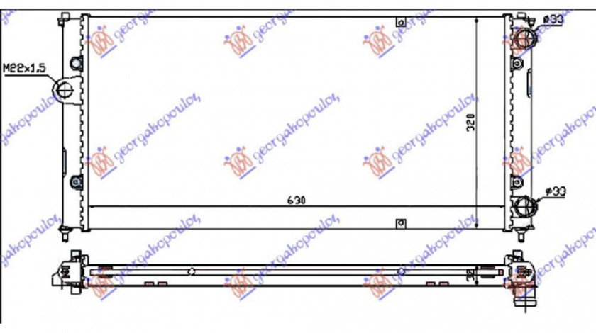 Radiator Apa - Seat Cordoba 1995 , 6k0121253a