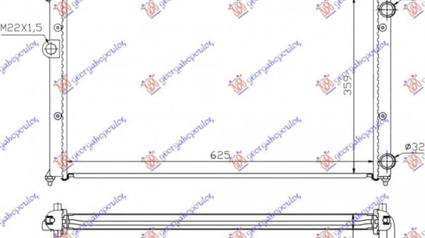 Radiator Apa - Seat Cordoba 1997 , 6k0121253ac