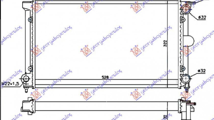 Radiator Apa - Seat Cordoba 1997 , 6k0121253c