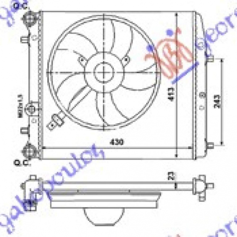 Radiator Apa - Seat Cordoba 2002 , 6q0121253r