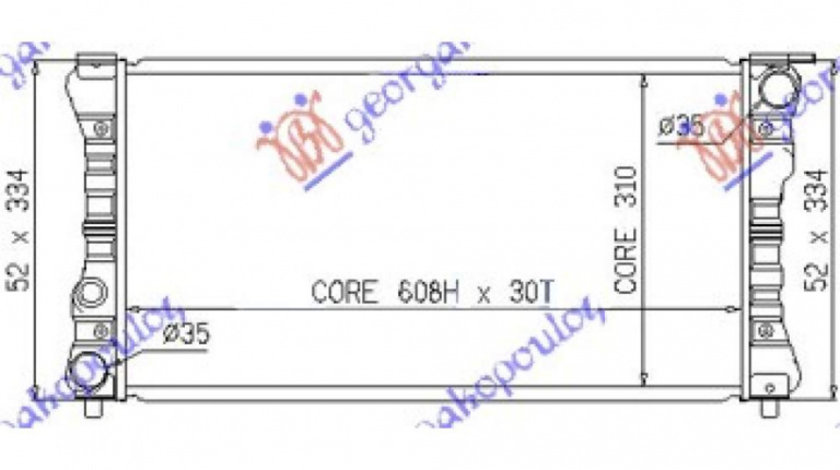 Radiator Apa - Seat Gredos-Malaga 1986 , Se021117002a