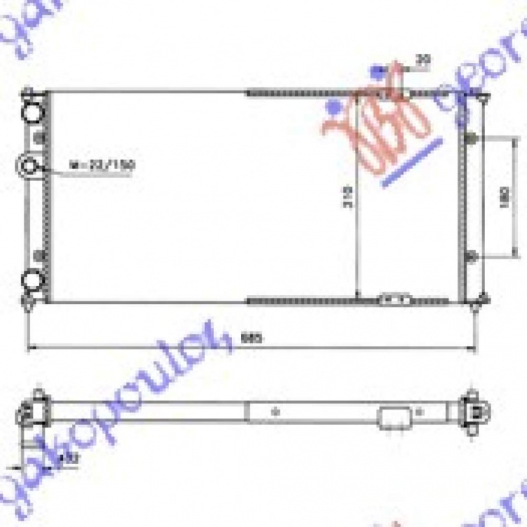 Radiator Apa - Seat Ibiza 1995 , 6k0121253ac