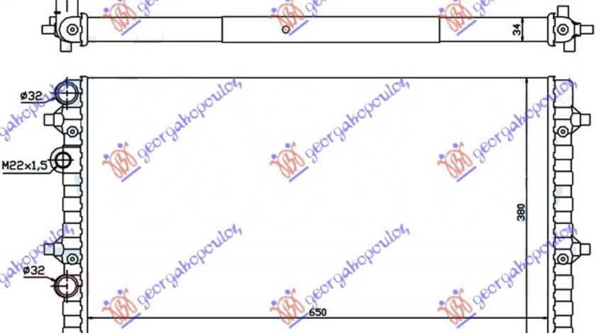 Radiator Apa - Seat Ibiza 1999 , 6k0121253ae