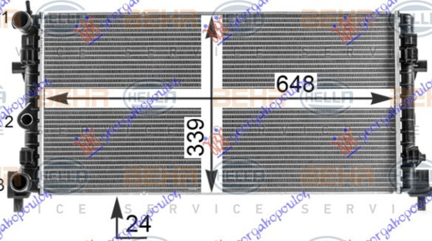 Radiator Apa - Seat Ibiza 2008 , 6r0121253a