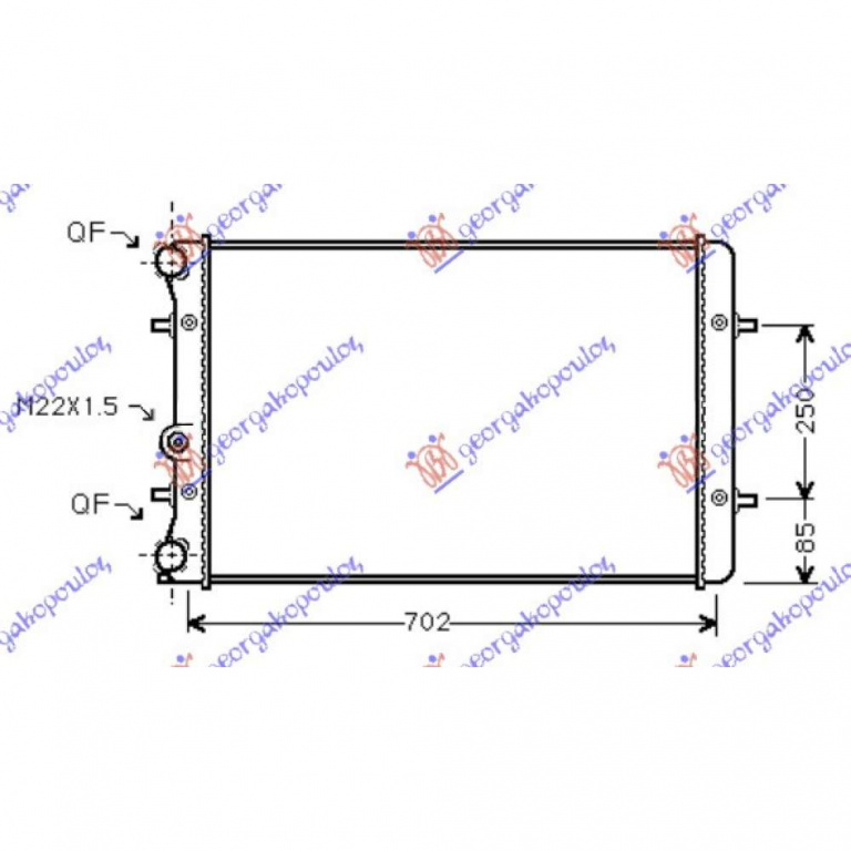 Radiator Apa - Seat Leon 1999 , 1j0121253g