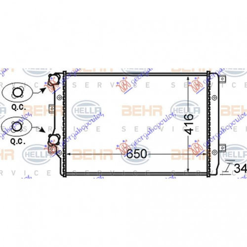 Radiator Apa - Seat Leon 2005 , 1k0121253aa