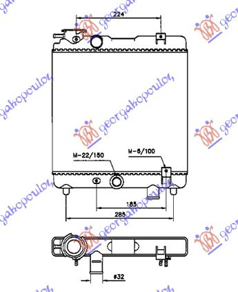 Radiator Apa - Seat Marbela 1985 , Se141117000a