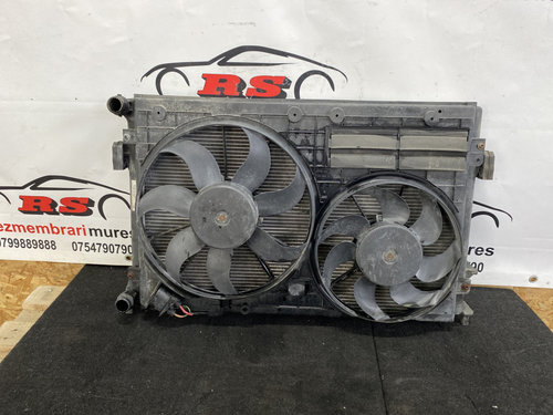 Radiator apa si electroventilator VW Passat B7 3.6i V6 R-Line Automat 300cp sedan 2014 (5k0121253C)