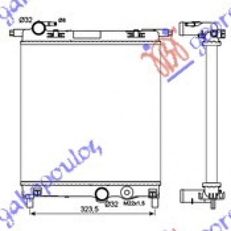 Radiator Apa - Skoda Citigo 2012 , 1s0121253p