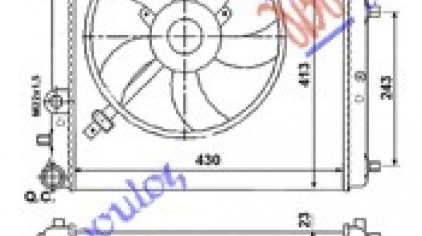 Radiator Apa - Skoda Fabia 1999 , 6q0121253k