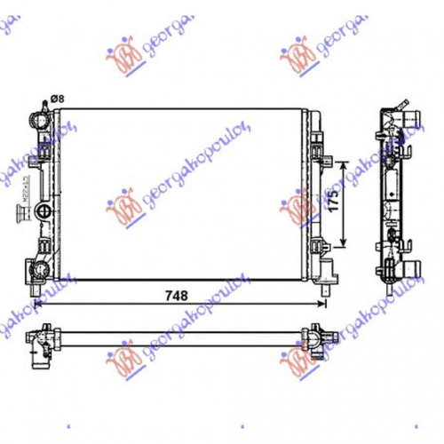 Radiator Apa - Skoda Fabia 2007 , 6r0121253a