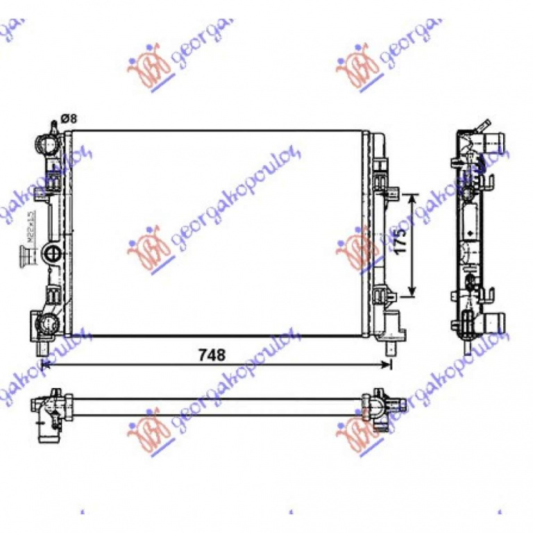 Radiator Apa - Skoda Fabia 2010 , 6r0121253r